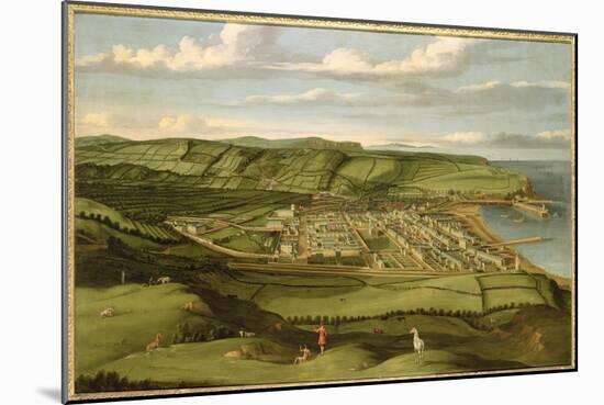Whitehaven, Cumbria, Showing Flatt Hall, c.1730-35-Matthias Read-Mounted Giclee Print