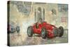 Whitehead's Ferrari Passing the Pavillion, Jersey-Peter Miller-Stretched Canvas