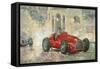 Whitehead's Ferrari Passing the Pavillion, Jersey-Peter Miller-Framed Stretched Canvas