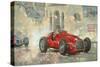 Whitehead's Ferrari Passing the Pavillion, Jersey-Peter Miller-Stretched Canvas