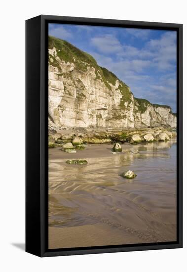 Whitepark Bay, County Antrim, Ulster, Northern Ireland, United Kingdom, Europe-Carsten Krieger-Framed Stretched Canvas