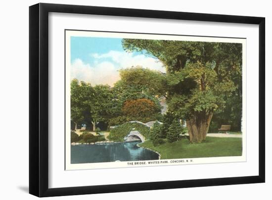 Whites Park, Concord, New Hampshire-null-Framed Art Print