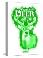 Whitetail Deer Spray Paint Green-Anthony Salinas-Stretched Canvas