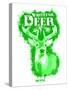 Whitetail Deer Spray Paint Green-Anthony Salinas-Stretched Canvas