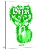 Whitetail Deer Spray Paint Green-Anthony Salinas-Stretched Canvas