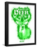 Whitetail Deer Spray Paint Green-Anthony Salinas-Framed Poster