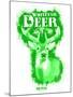 Whitetail Deer Spray Paint Green-Anthony Salinas-Mounted Poster