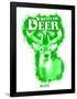 Whitetail Deer Spray Paint Green-Anthony Salinas-Framed Poster