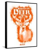 Whitetail Deer Spray Paint Orange-Anthony Salinas-Framed Stretched Canvas