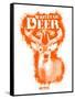 Whitetail Deer Spray Paint Orange-Anthony Salinas-Framed Stretched Canvas