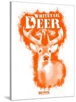 Whitetail Deer Spray Paint Orange-Anthony Salinas-Stretched Canvas