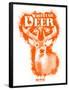 Whitetail Deer Spray Paint Orange-Anthony Salinas-Framed Poster