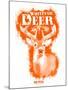 Whitetail Deer Spray Paint Orange-Anthony Salinas-Mounted Poster