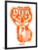 Whitetail Deer Spray Paint Orange-Anthony Salinas-Framed Poster