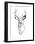 Whitetail Wireframe II-Emma Scarvey-Framed Art Print