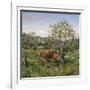 Whitetails under the Apple Tree-Jeff Tift-Framed Giclee Print