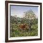 Whitetails under the Apple Tree-Jeff Tift-Framed Giclee Print