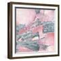 Whitewashed Blush III-Chris Paschke-Framed Art Print