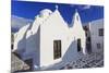 Whitewashed Panagia Paraportiani, Mykonos most famous church, under a blue sky, Mykonos Town (Chora-Eleanor Scriven-Mounted Photographic Print