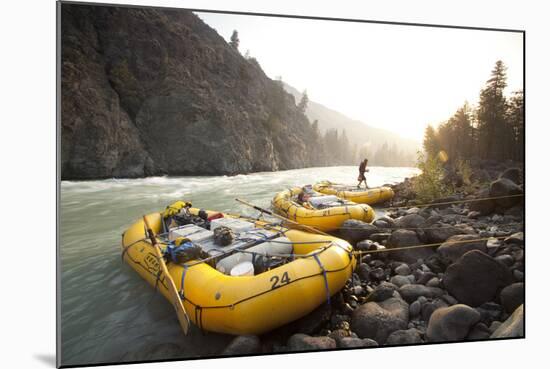 Whitewater Rafting on the Chilko River. British Columbia, Canada-Justin Bailie-Mounted Photographic Print