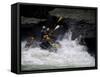 Whitewater Rafting, USA-Michael Brown-Framed Stretched Canvas