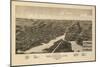 Whitewater, Wisconsin - Panoramic Map-Lantern Press-Mounted Art Print