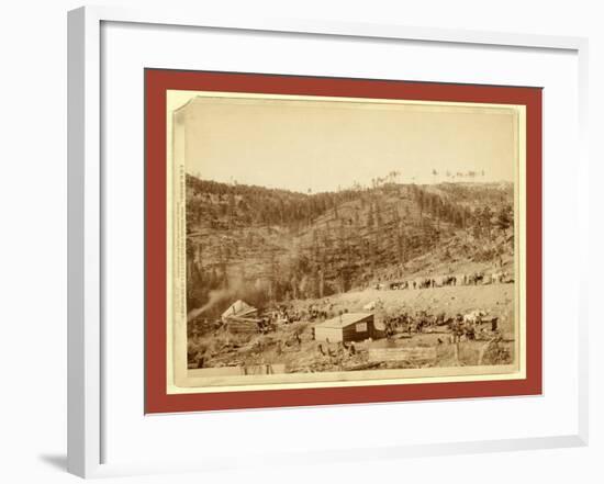 Whitewood Canyon, Wade and Jones R.R. Camp, Black So. Dak-John C. H. Grabill-Framed Giclee Print