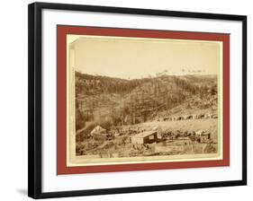 Whitewood Canyon, Wade and Jones R.R. Camp, Black So. Dak-John C. H. Grabill-Framed Giclee Print