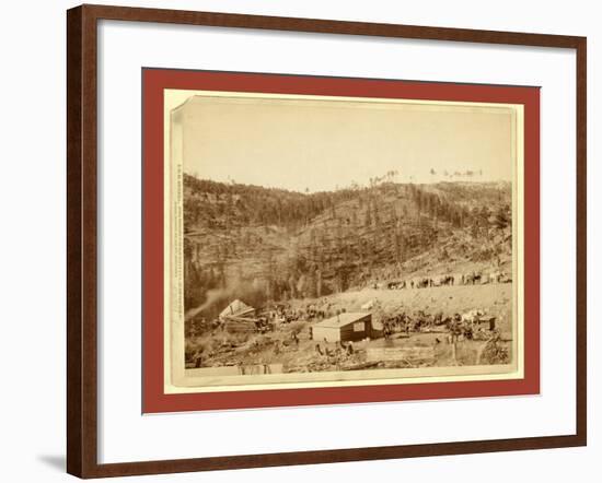 Whitewood Canyon, Wade and Jones R.R. Camp, Black So. Dak-John C. H. Grabill-Framed Giclee Print