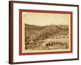 Whitewood Canyon, Wade and Jones R.R. Camp, Black So. Dak-John C. H. Grabill-Framed Giclee Print