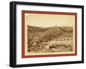 Whitewood Canyon, Wade and Jones R.R. Camp, Black So. Dak-John C. H. Grabill-Framed Giclee Print