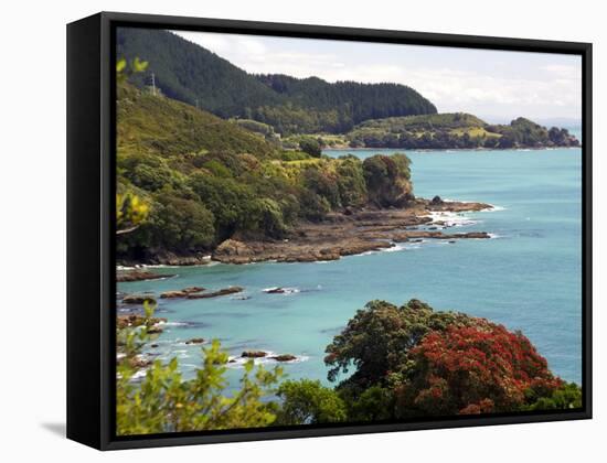 Whitianga Bay, East Cape, New Zealand-David Wall-Framed Stretched Canvas