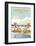 Whitley Bay - Dave Thompson Contemporary Travel Print-Dave Thompson-Framed Art Print