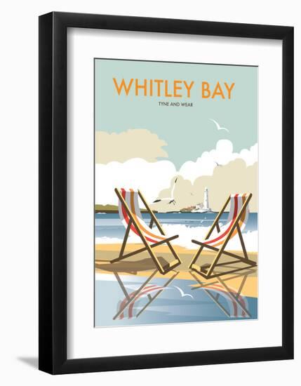 Whitley Bay - Dave Thompson Contemporary Travel Print-Dave Thompson-Framed Art Print