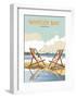 Whitley Bay - Dave Thompson Contemporary Travel Print-Dave Thompson-Framed Art Print