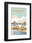 Whitley Bay - Dave Thompson Contemporary Travel Print-Dave Thompson-Framed Giclee Print