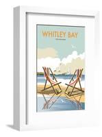 Whitley Bay - Dave Thompson Contemporary Travel Print-Dave Thompson-Framed Giclee Print