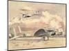 Whitley Bombers Sunning, 1940 (W/C on Paper)-Paul Nash-Mounted Giclee Print