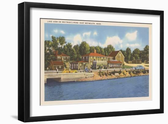 Whitman's Pond, East Weymouth-null-Framed Art Print