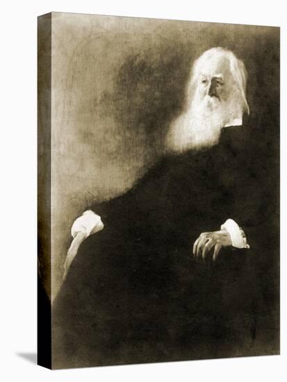 WHITMAN Walt Portrait by-John White Alexander-Stretched Canvas