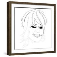 Whitney Houston-Logan Huxley-Framed Art Print