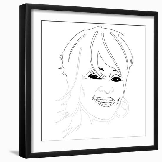 Whitney Houston-Logan Huxley-Framed Art Print