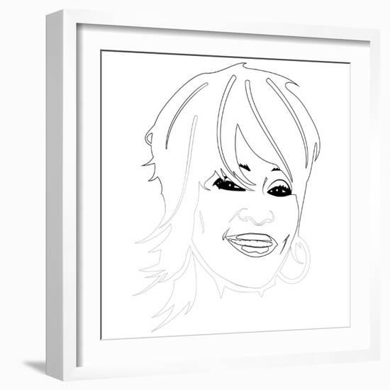 Whitney Houston-Logan Huxley-Framed Art Print