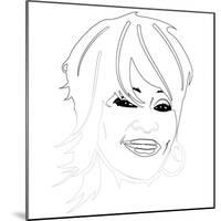 Whitney Houston-Logan Huxley-Mounted Art Print