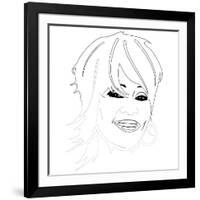 Whitney Houston-Logan Huxley-Framed Art Print