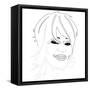 Whitney Houston-Logan Huxley-Framed Stretched Canvas