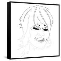 Whitney Houston-Logan Huxley-Framed Stretched Canvas