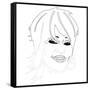 Whitney Houston-Logan Huxley-Framed Stretched Canvas