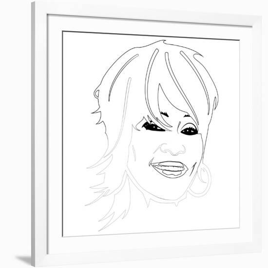 Whitney Houston-Logan Huxley-Framed Art Print