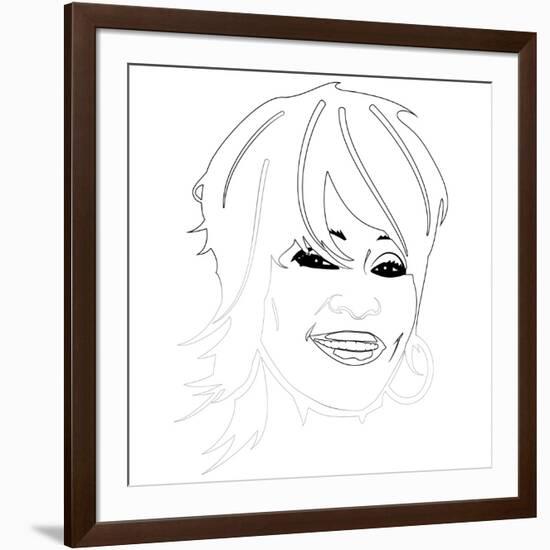 Whitney Houston-Logan Huxley-Framed Art Print